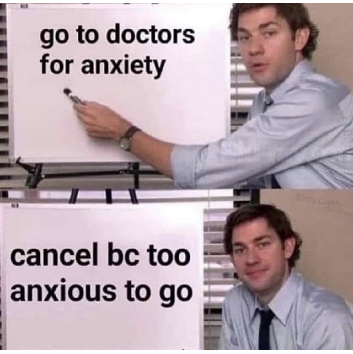 2020 barbara walters meme - go to doctors for anxiety cancel bc too anxious to go