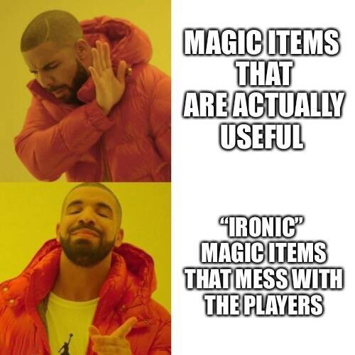 2019 first meme memes - Magic Items That Are Actually Useful "Tronic" Magic Items That Mess With The Players