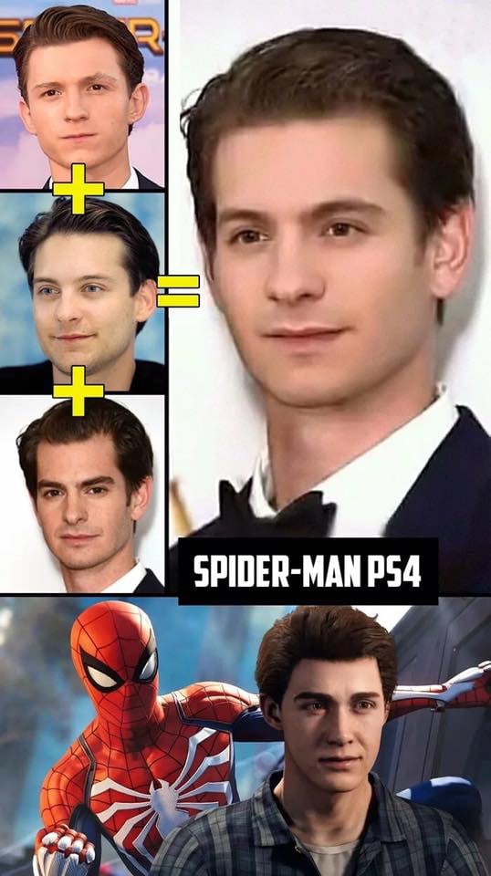 tobey maguire andrew garfield tom holland fanart - SpiderMan PS4