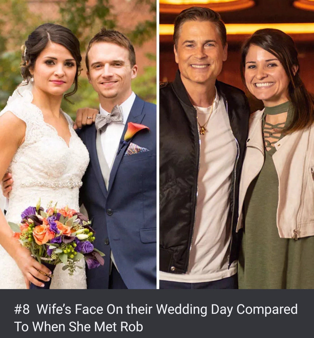wedding rob lowe wife - Wife's Face On their Wedding Day Compared To When She Met Rob