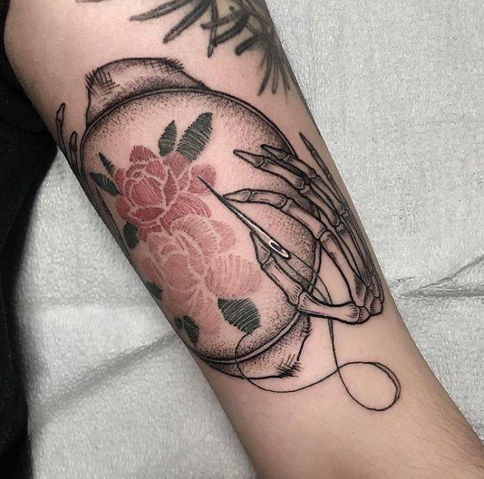 embroidery tattoos