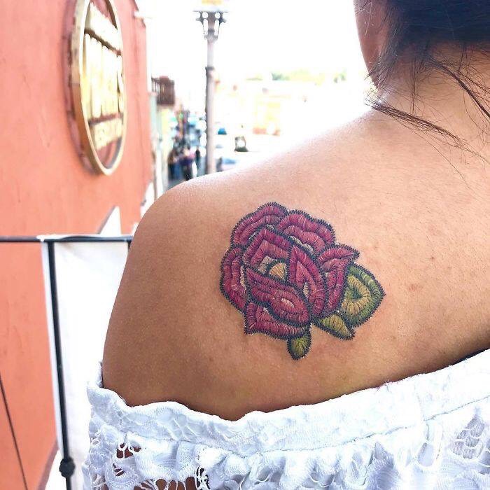 embroidery tattoos