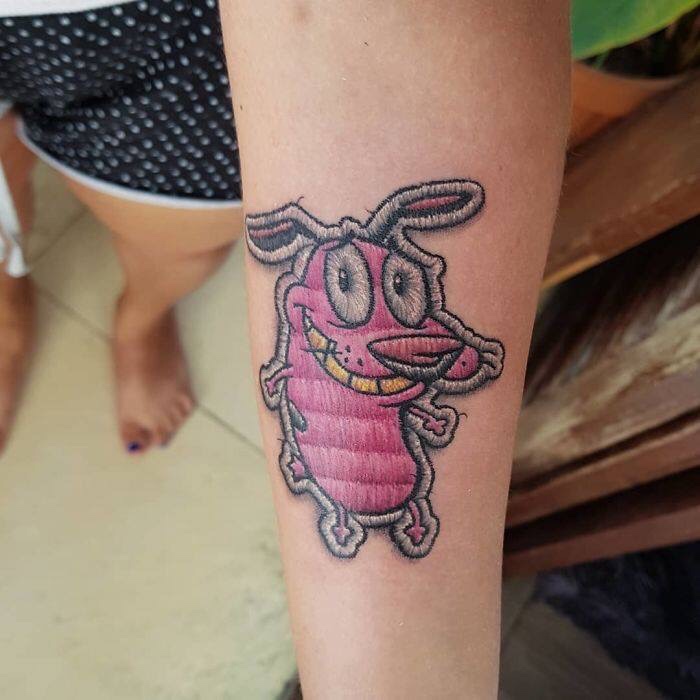 Embroidery Tattoos Turn Out To Be A Real Thing And They're Looking Cool