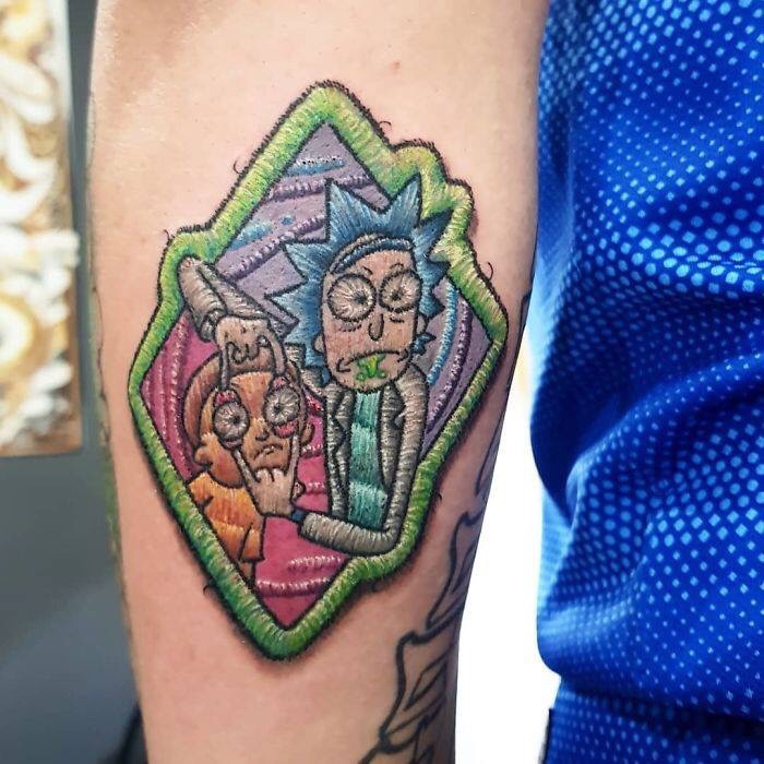 embroidered patch tattoos