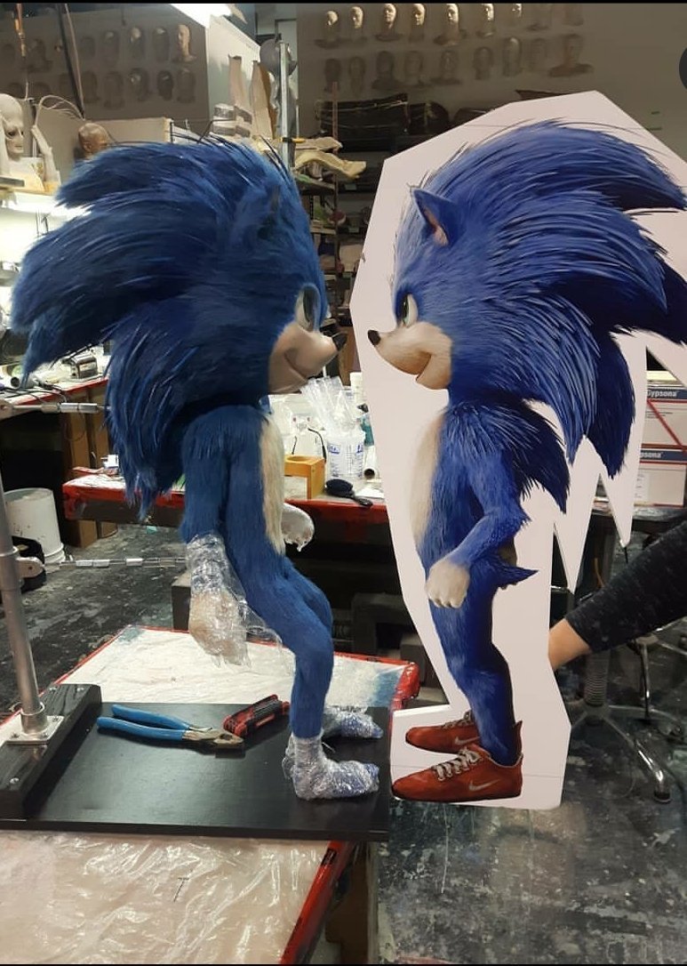 Behind The Scene Photos From The Sonic Movie Show A Surprise