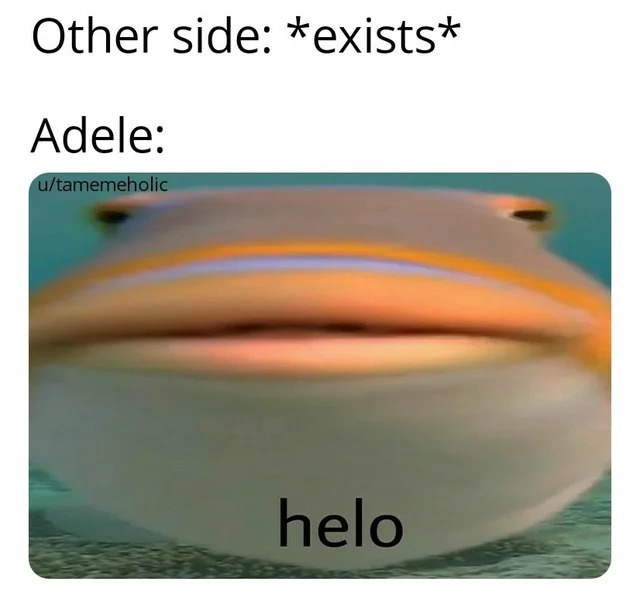 water - Other side exists Adele utamemeholic helo