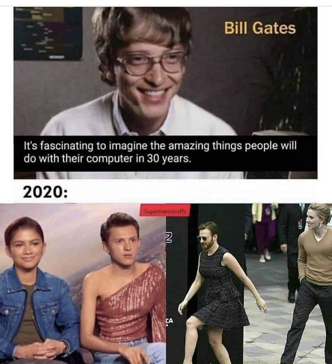 don t doubt ur vibe meme - Bill Gates It's fascinating to imagine the amazing things people will do with their computer in 30 years. 2020 2