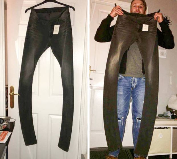 asos too long jeans guy