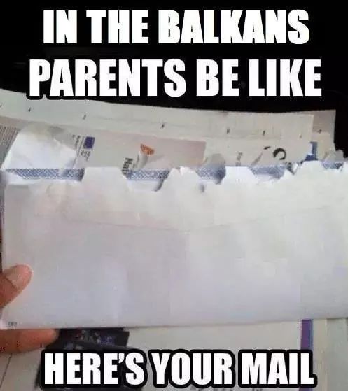 material - In The Balkans Parents Be Here'S Your Mail