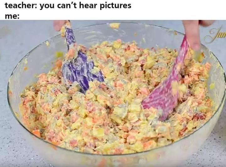 dish - teacher you can't hear pictures me