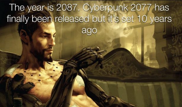 concept art adam jensen - The year is 2087. Cyberpunk 2077 has finally been released but it's set 10 years ago