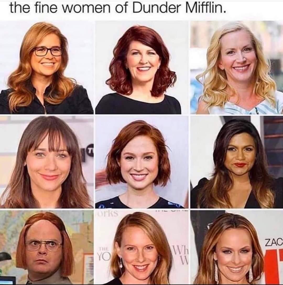 fine women of the office - the fine women of Dunder Mifflin. Otrs Zac Wh W