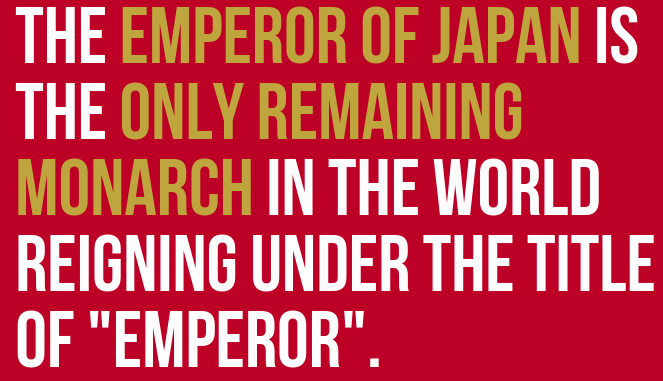 bernie sanders - The Emperor Of Japan Is The Only Remaining Monarch In The World Reigning Under The Title Of "Emperor".