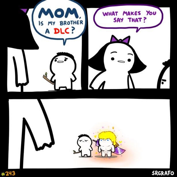 cartoon - Mom , What Makes You Say That? Is My Brother A Dlc? 2 Srgrafo