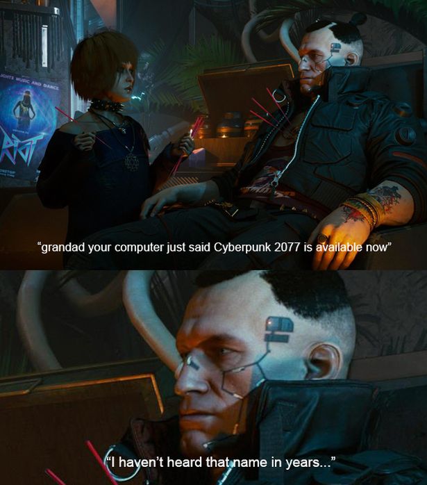 misty cyberpunk 2077 - Smurad Dance "grandad your computer just said Cyberpunk 2077 is available now" "I haven't heard that name in years..."