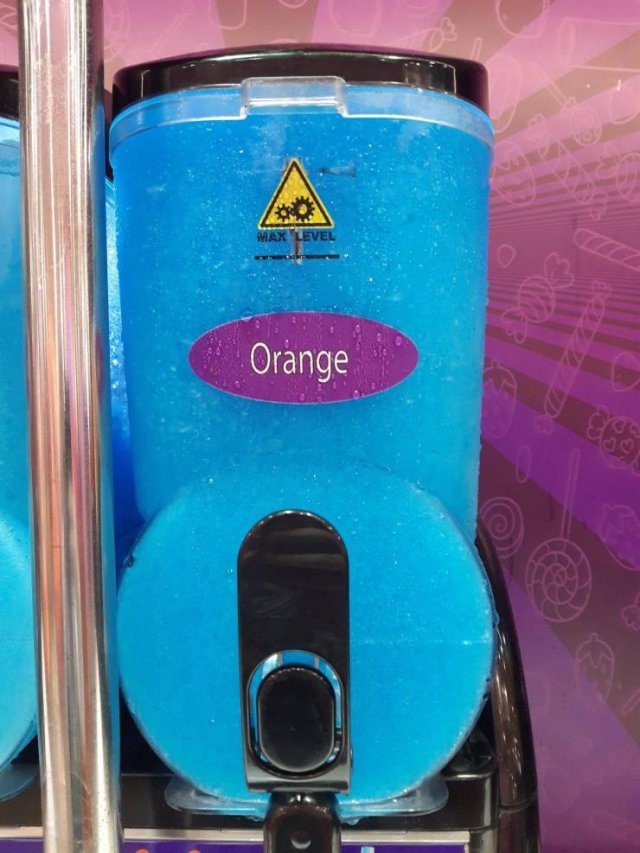 electric blue - Max Level Orange