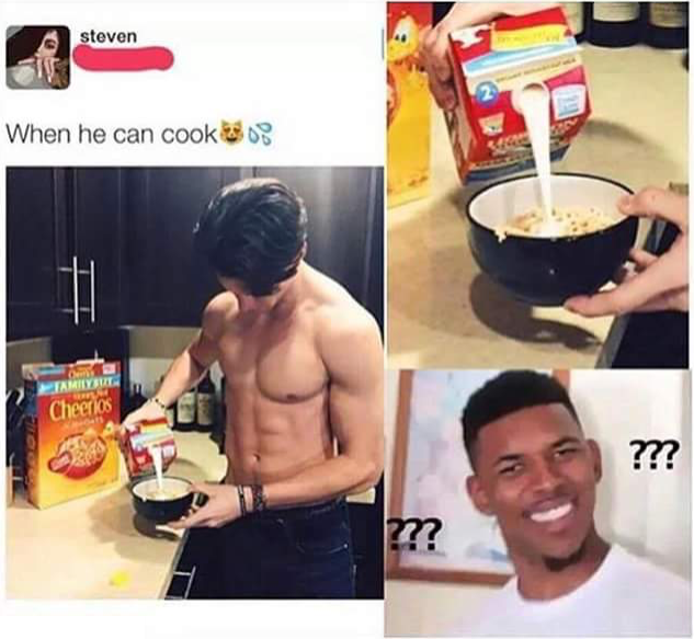 he can cook - steven When he can cookt 08 # Tamil Cheerios ??? m?