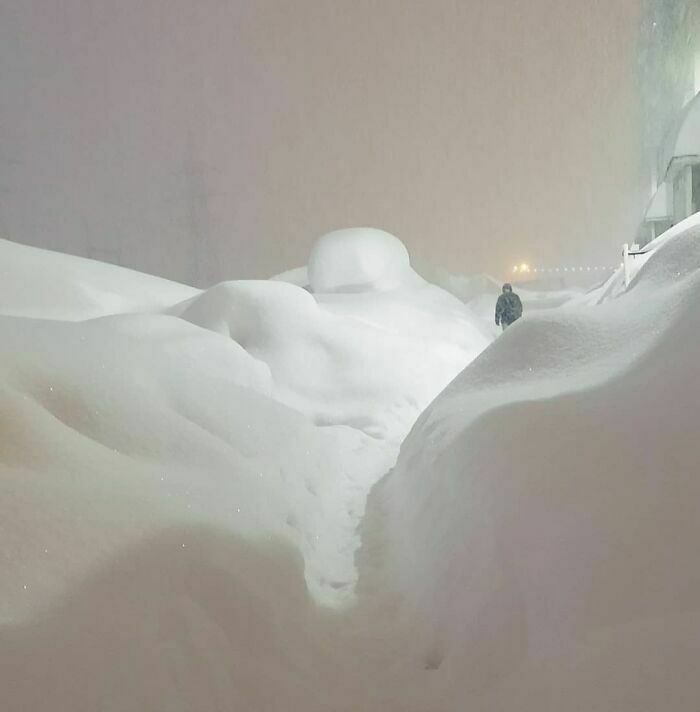 cool winter pics - blankets of snow covering cars