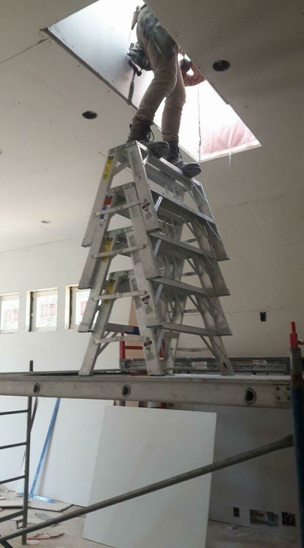 stacked ladder osha