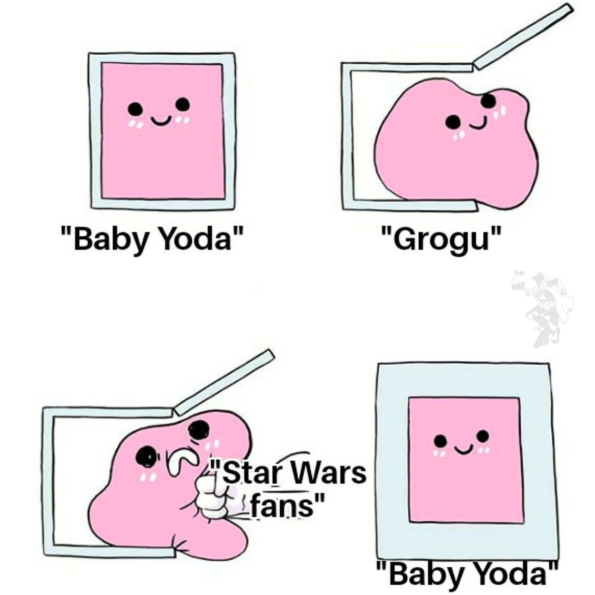 don t be so childish - "Baby Yoda" "Grogu" Star Wars fans" "Baby Yoda"