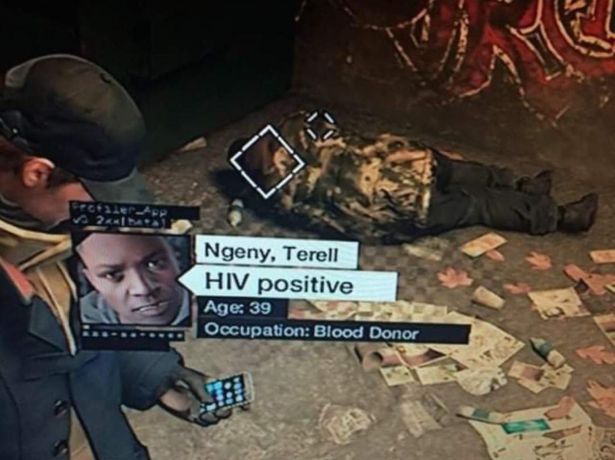 watch dogs hiv positive blood donor - Fect App 2 Most Ngeny, Terell Hiv positive Age 39 Occupation Blood Donor