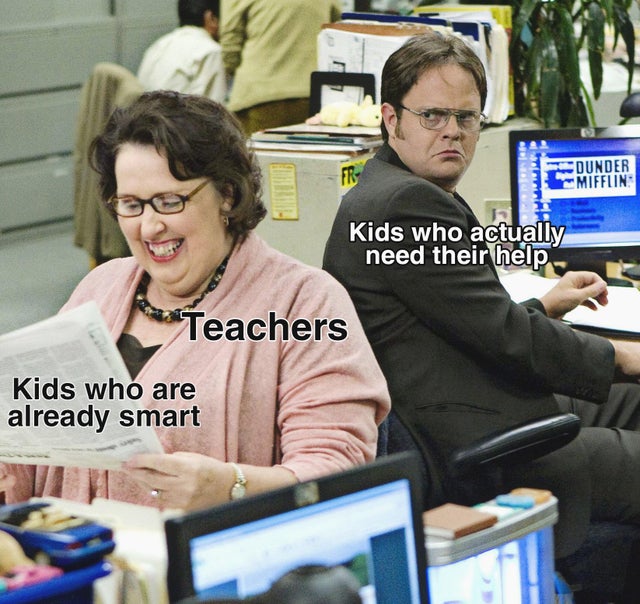 office-memes dwight pam teachers