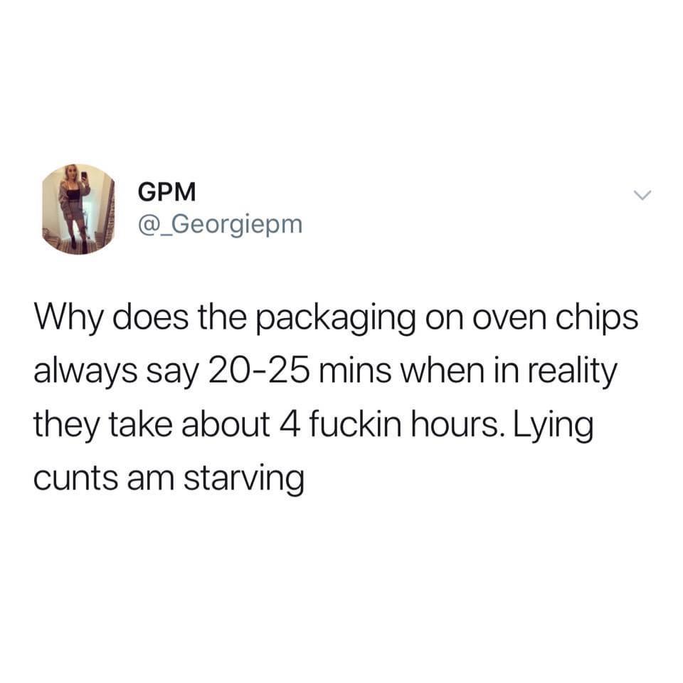 nevada election memes 2020 - Gpm Why does the packaging on oven chips always say 2025 mins when in reality they take about 4 fuckin hours. Lying cunts am starving