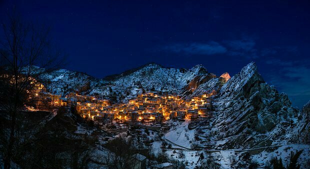 mountain village in italy
