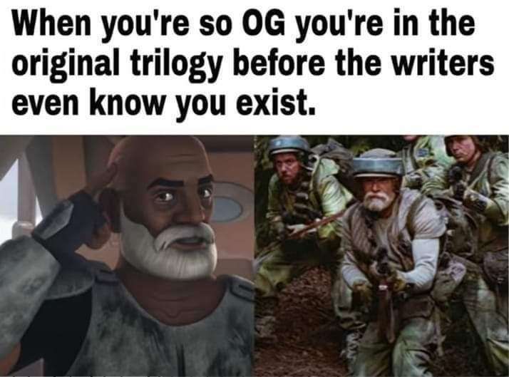 rex rebels - When you're so Og you're in the original trilogy before the writers even know you exist.