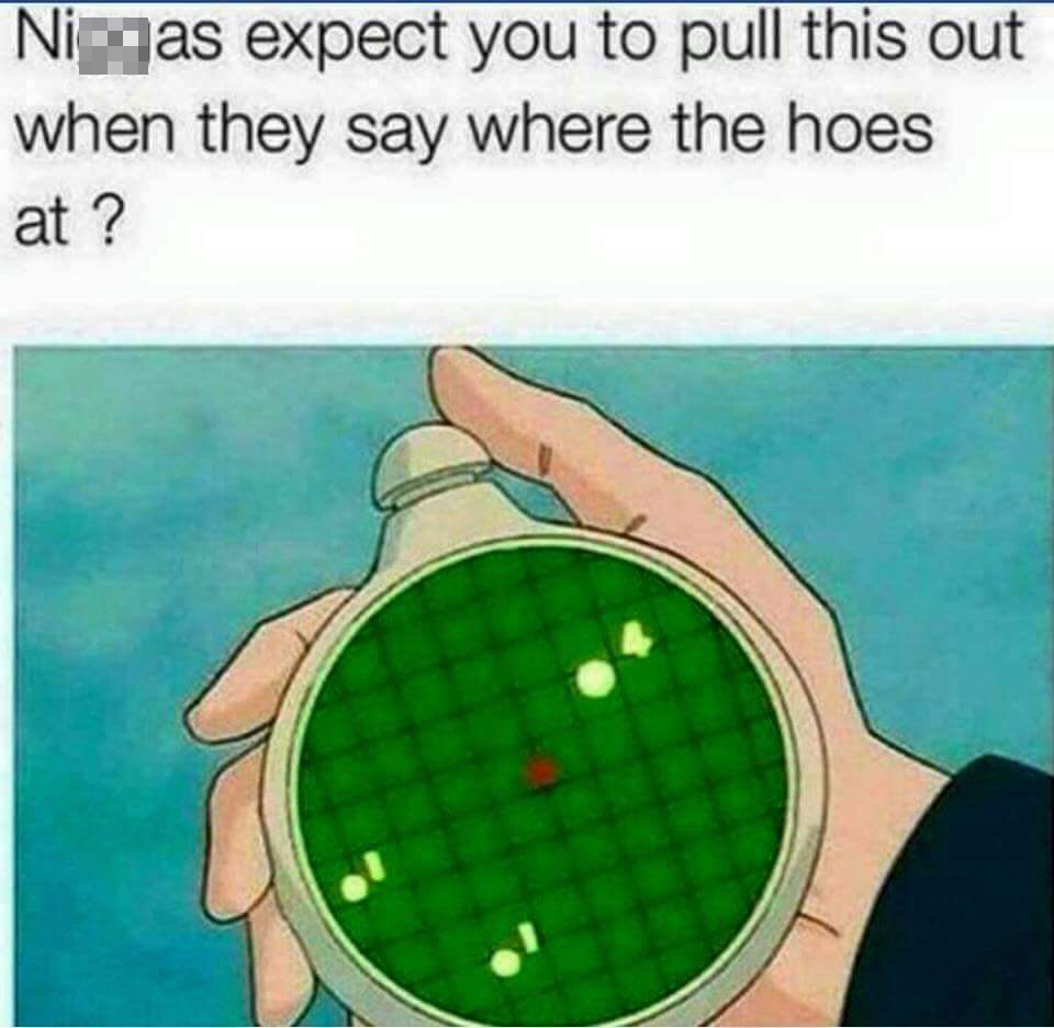 goku hood memes - Nigas expect you to pull this out when they say where the hoes at?