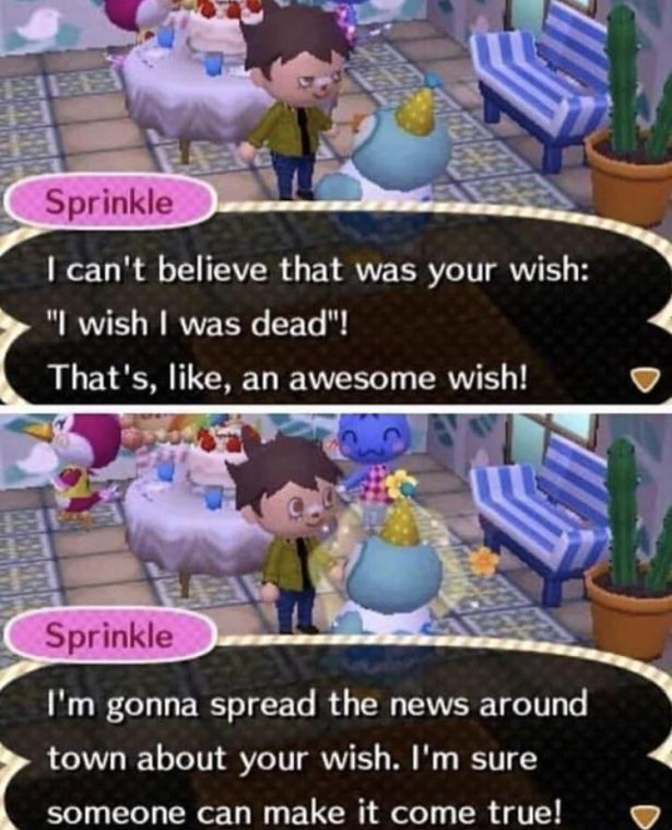 gaming memes - Sprinkle I can't believe that was your wish