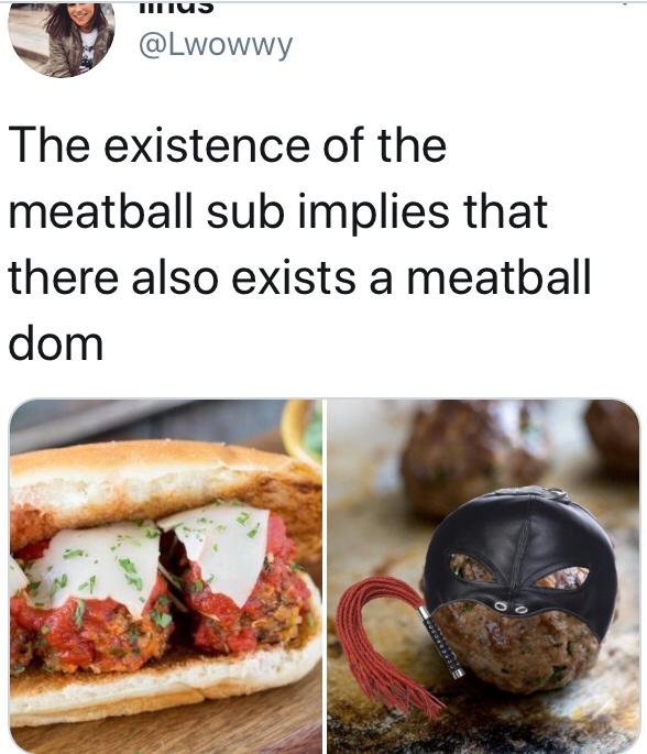 existence of a meatball sub - Hus The existence of the meatball sub implies that there also exists a meatball dom