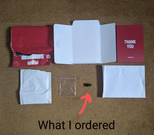 Packaging and labeling - Thank You What I ordered