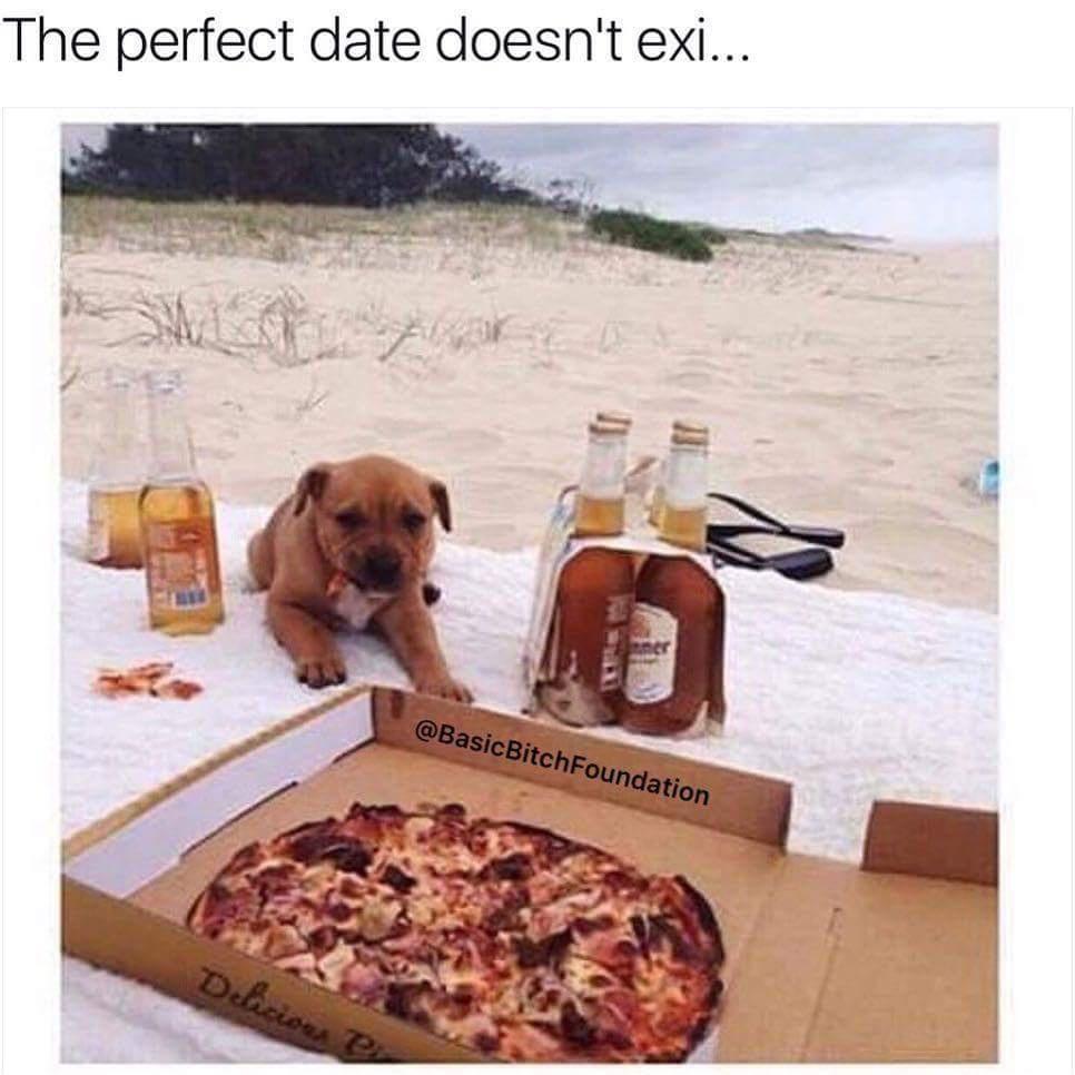 perfect date dog meme - The perfect date doesn't exi... Delicious D