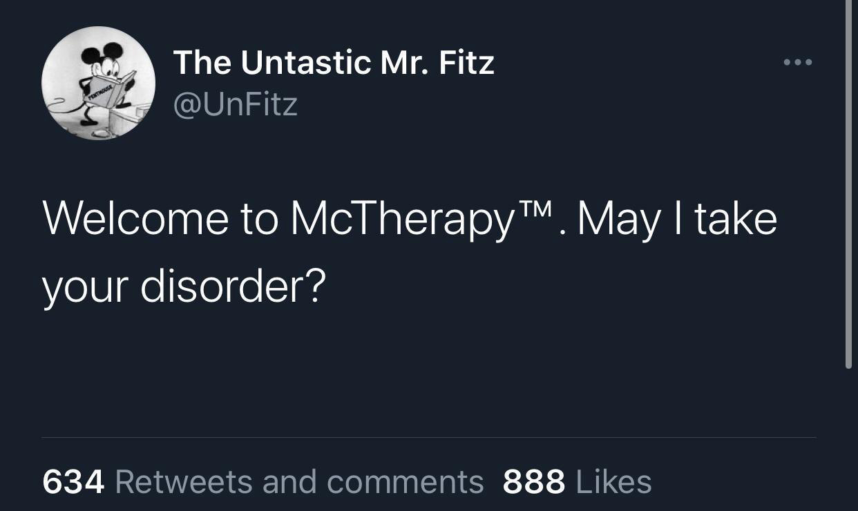 sky - The Untastic Mr. Fitz Penthouse Welcome to McTherapyTM. May I take your disorder? 634 and 888
