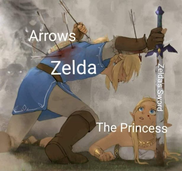 arrows zelda the princess meme - Arrows Zelda Zelda's Sword The Princess