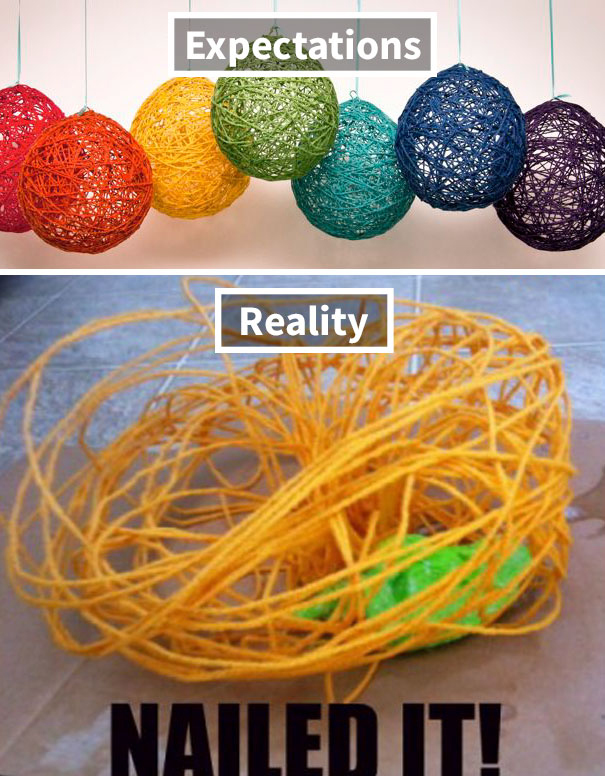 good expectations bad reality failed crafts - Expectations Reality 22 Nailed It!