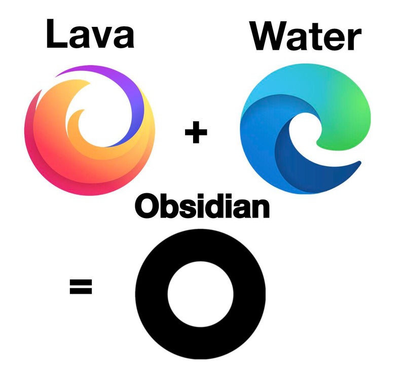 funny gaming memes - circle - Lava Water Obsidian O
