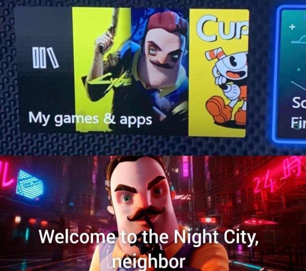 television program - Cur It My games & apps Sc Fir 24 B | Welcome to the Night City, neighbor