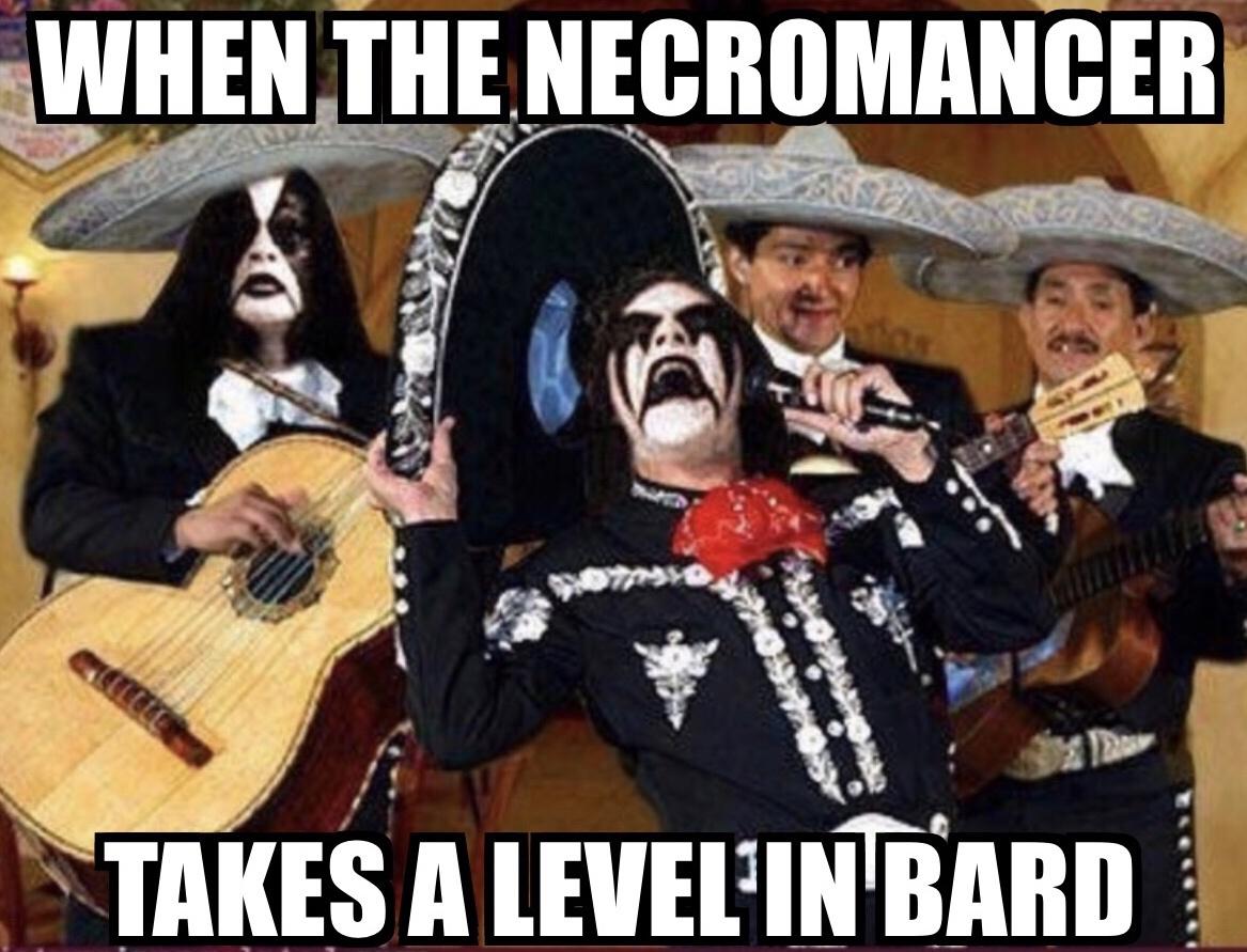 necromancer jokes - When The Necromancer Takes A Level'In Bard