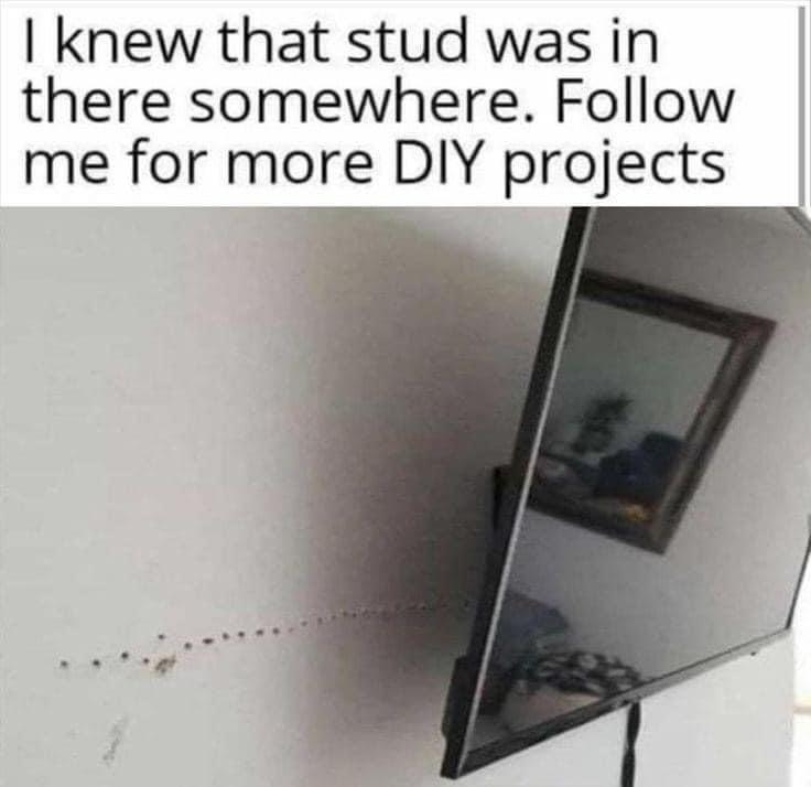 angle - I knew that stud was in there somewhere. me for more Diy projects