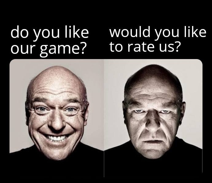 funny gaming memes - dean norris meme - do you would you our game? to rate us?