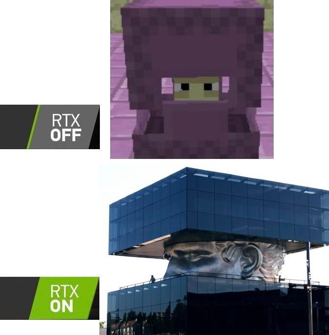 funny gaming memes - architecture - Rtx Off Rtx On