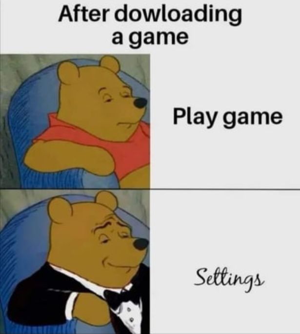 funny gaming memes - apex dank memes - After dowloading a game Play game Settings