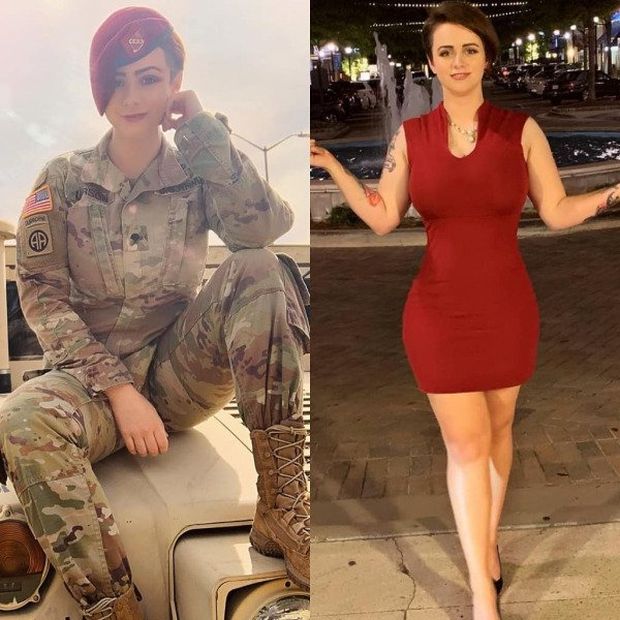Women in Uniform Who Clean Up Real Nice