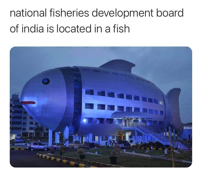 golconda fort - national fisheries development board of india is located in a fish