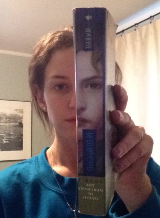 book and face
