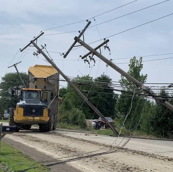 unluckiest people ever - overhead power line - 495