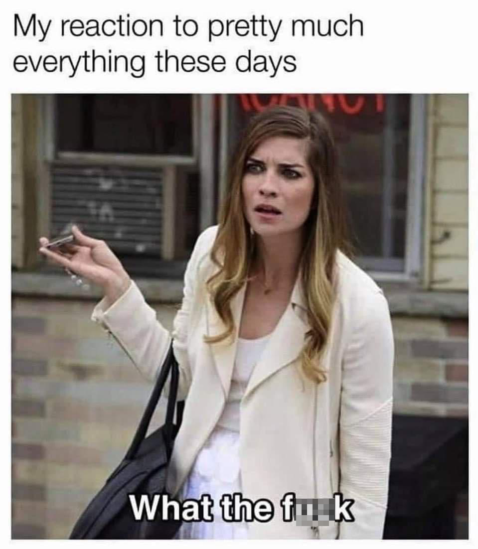 hilarious memes - dank memes - girl from schitt's creek - My reaction to pretty much everything these days What the frik