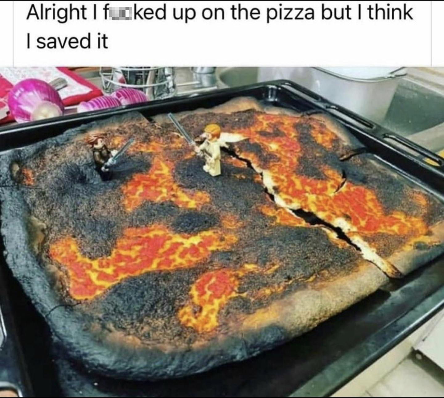 burnt pizza star wars - Alright I fucked up on the pizza but I think I saved it